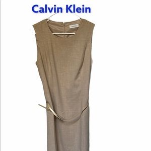Calvin Klein tan dress size 12 new with tags